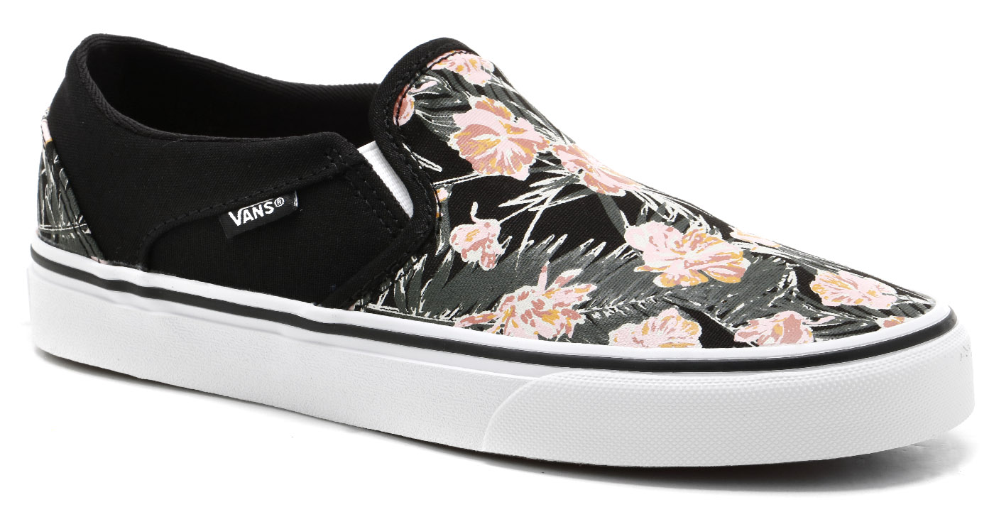 women's vans asher floral skate shoes